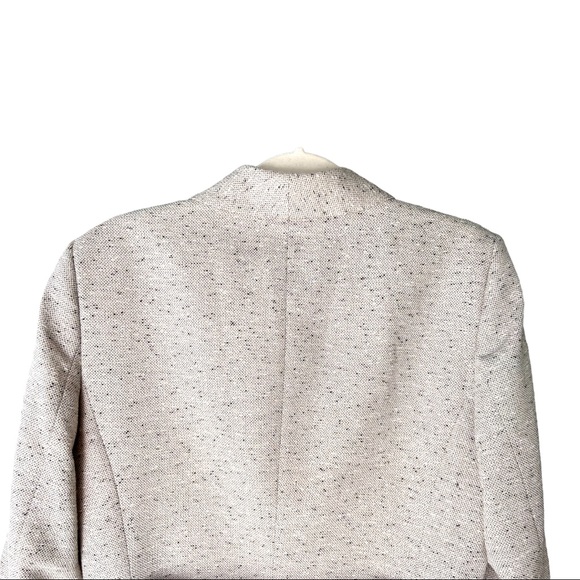 DKNY Blazer Womens Size M Tan Grey One Button Up Business Casual Chic - Picture 4 of 12